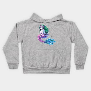 Colorful mermaid Kids Hoodie